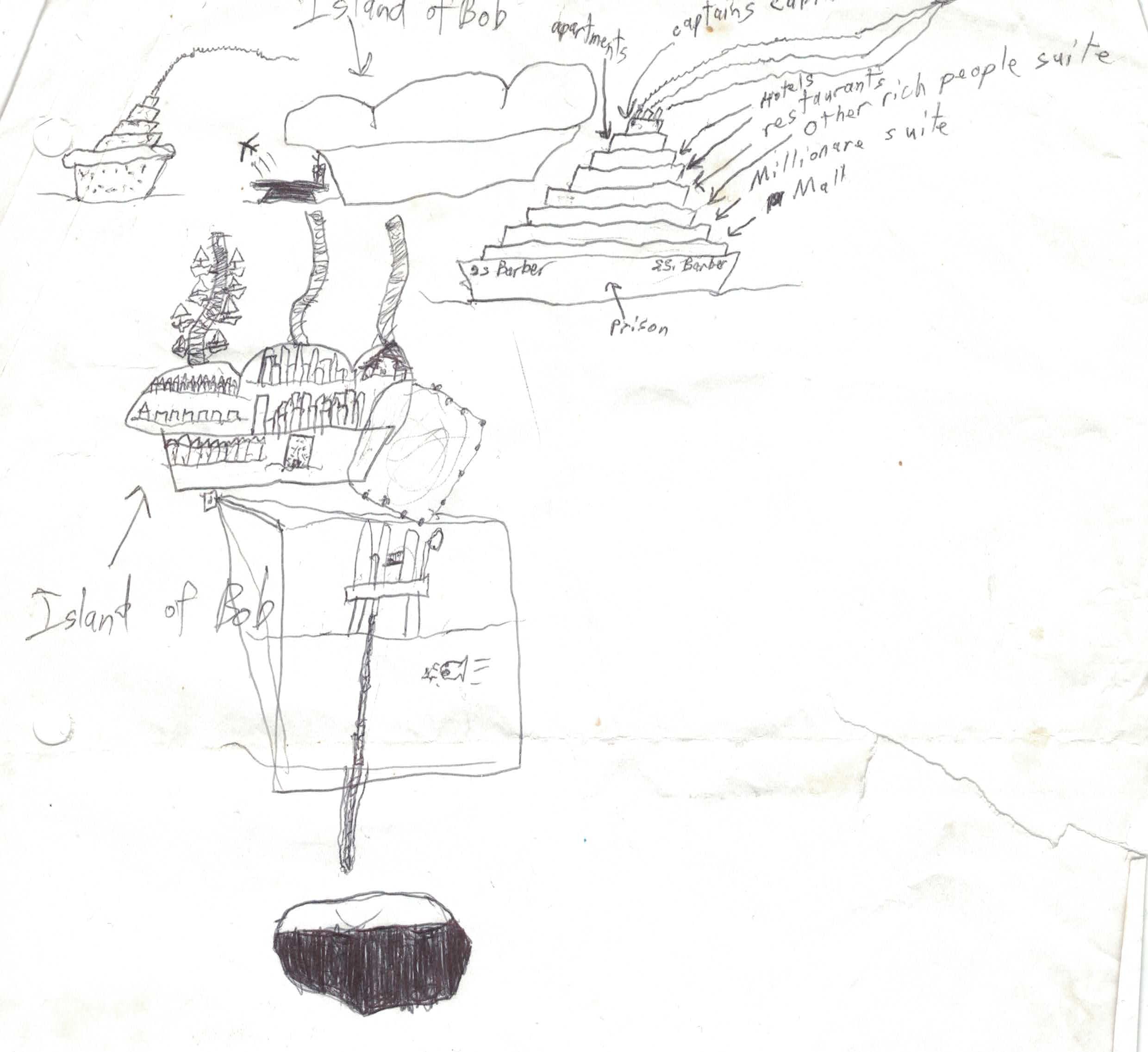 The SS Barber ocrealiner and Island of Bob